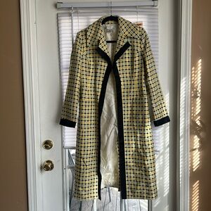 Black & Yellow Knitted with Black Trim Mini Shacket